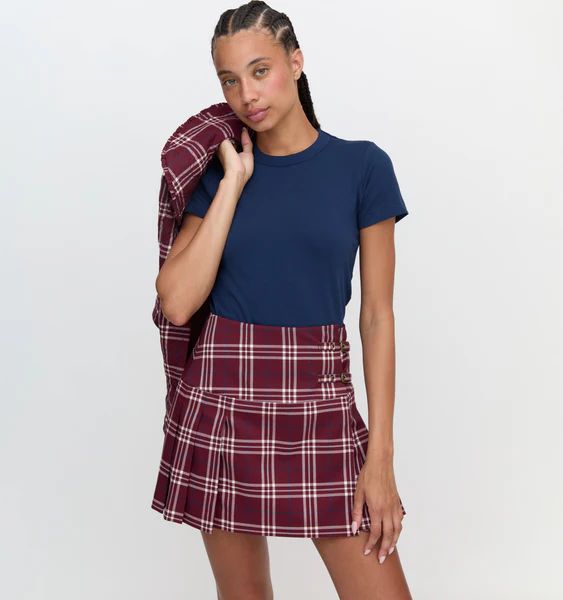 The Inola Skirt - Berry Wallace Plaid | Hill House Home