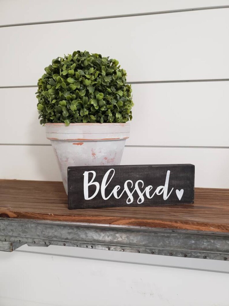 Blessed Wood Block Sign Blessed Sign Blessed Blessed Decor - Etsy | Etsy (US)