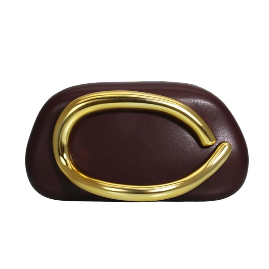 RomanticDesign Women Trendy PU Leather Evening Clutch Chic Decor Handle Party Prom Wedding Should... | Amazon (US)