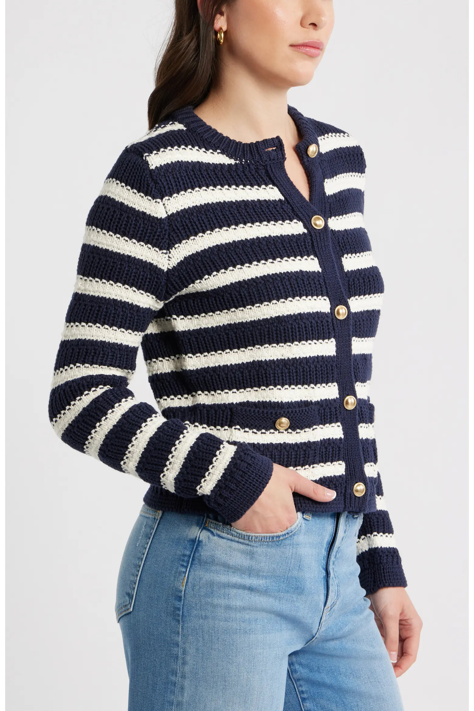 Textured Cotton Cardigan (Women) | Nordstrom | Nordstrom
