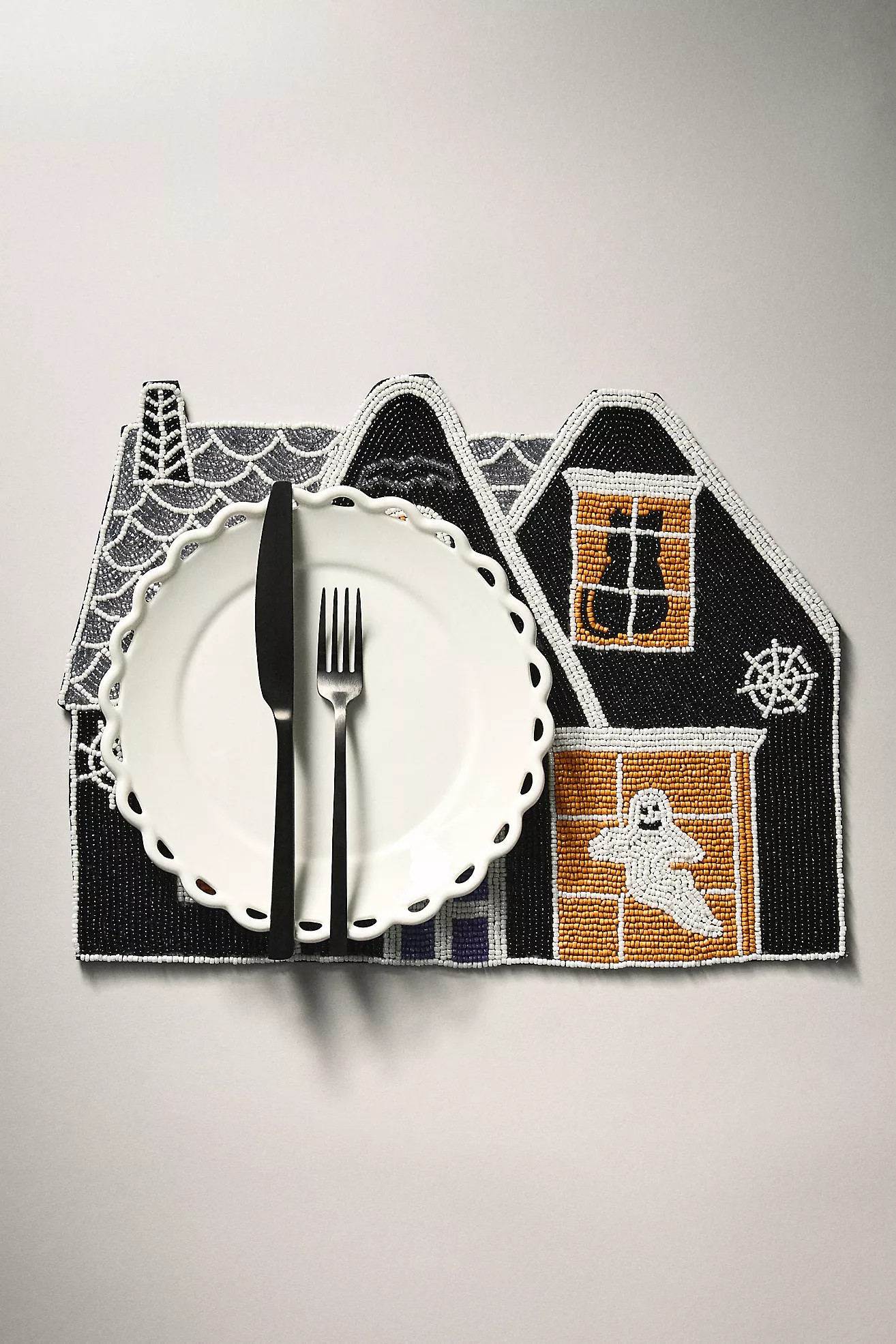 Halloween Beaded Placemat | Anthropologie (US)