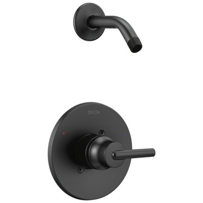Delta Trinsic Matte Black 1-handle Shower Faucet Lowes.com | Lowe's