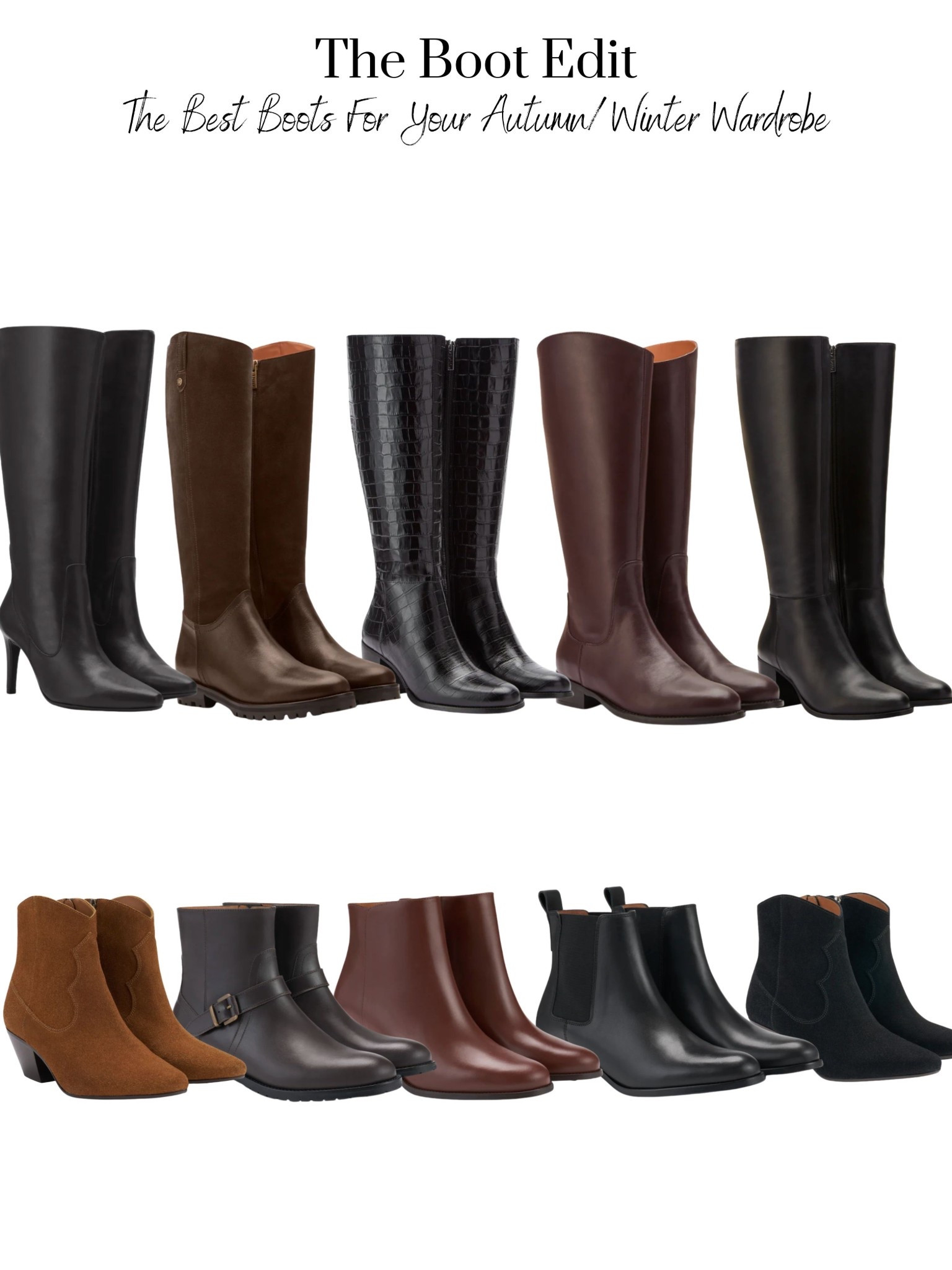 The Boot Edit - the best boots for your autumn/ winter wardrobe 

#LTKautumn #LTKwinter