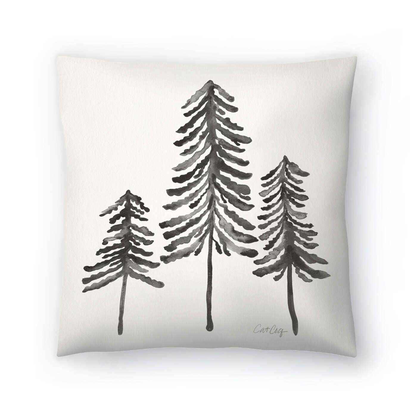 Pine Trees Black - Decorative Throw Pillow | Bed Bath & Beyond