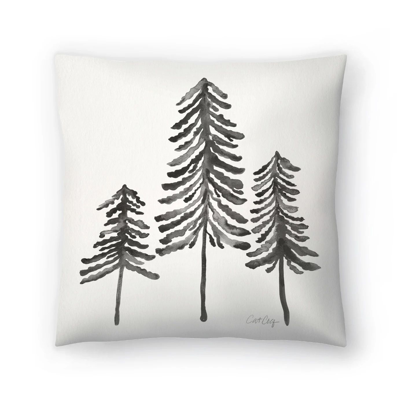 Pine Trees Black - Decorative Throw Pillow | Bed Bath & Beyond