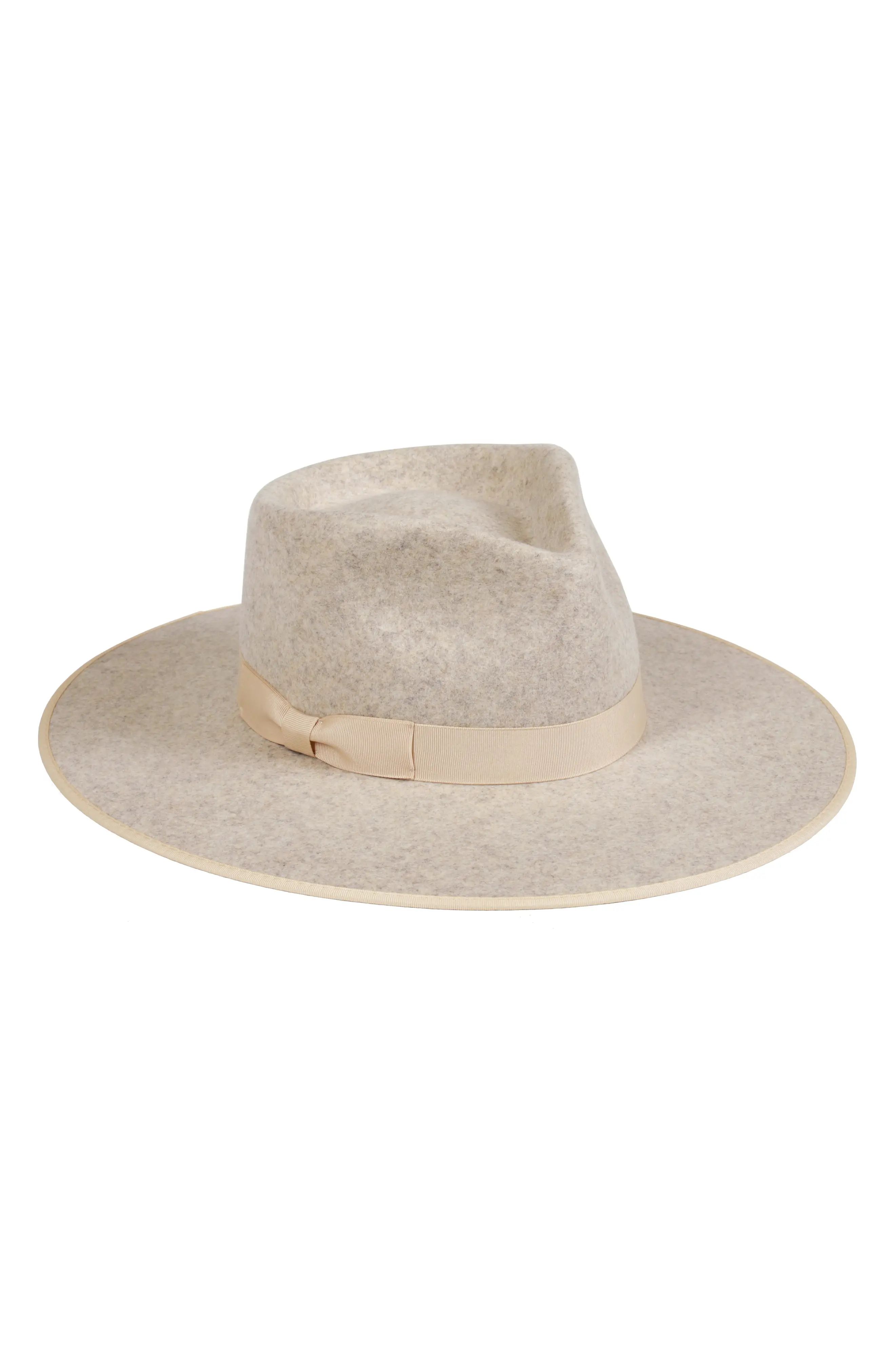 Lack of Color Carlo Wool Rancher Hat in Speckled Grey/Light Gold at Nordstrom, Size Medium | Nordstrom