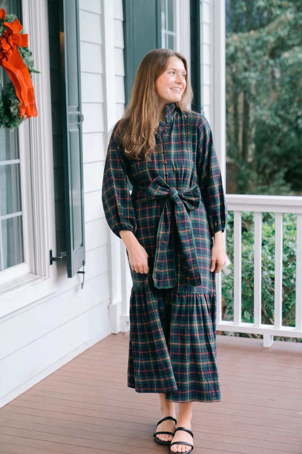 Folly Maxi LS | Evergreen Twill | Victoria Dunn LLC