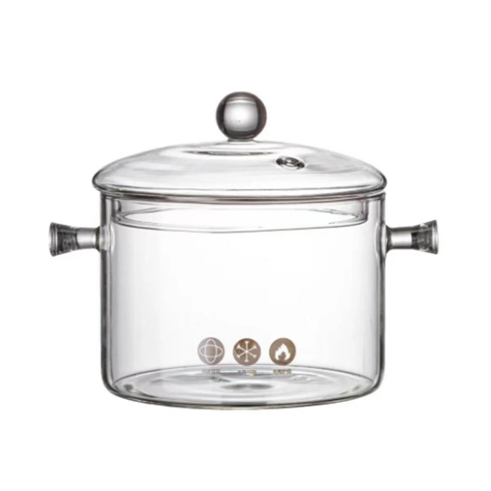 JoyMoreHome Clear Glass Cooking Pot - Glass Simmer Pot with Handle for Stove Top | Walmart (US)