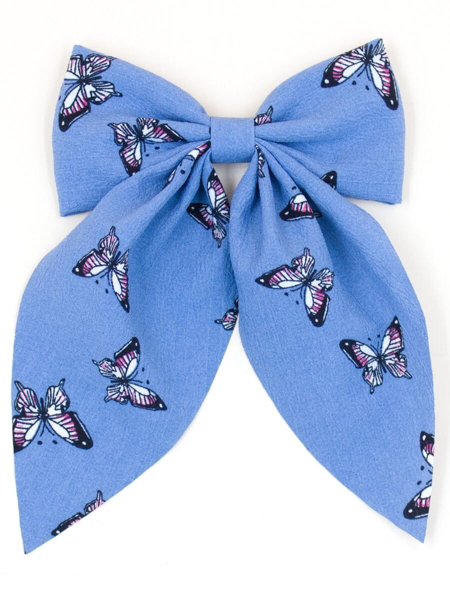 Toddler Girls Butterfly Pattern Bow Decor Hair Clip | SHEIN