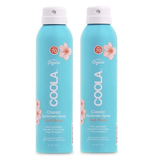 COOLA Organic Sunscreen SPF 70 Sunblock Spray, Dermatologist Tested Skin Care for Daily Protectio... | Amazon (US)