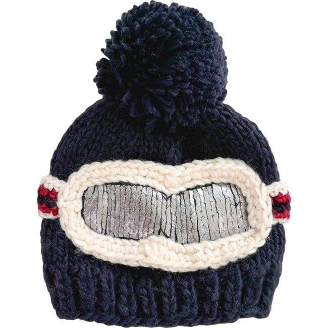 The Blueberry Hill | Ski Goggle Hat, (Navy Blue, Size 6M-2Y) | Maisonette | Maisonette