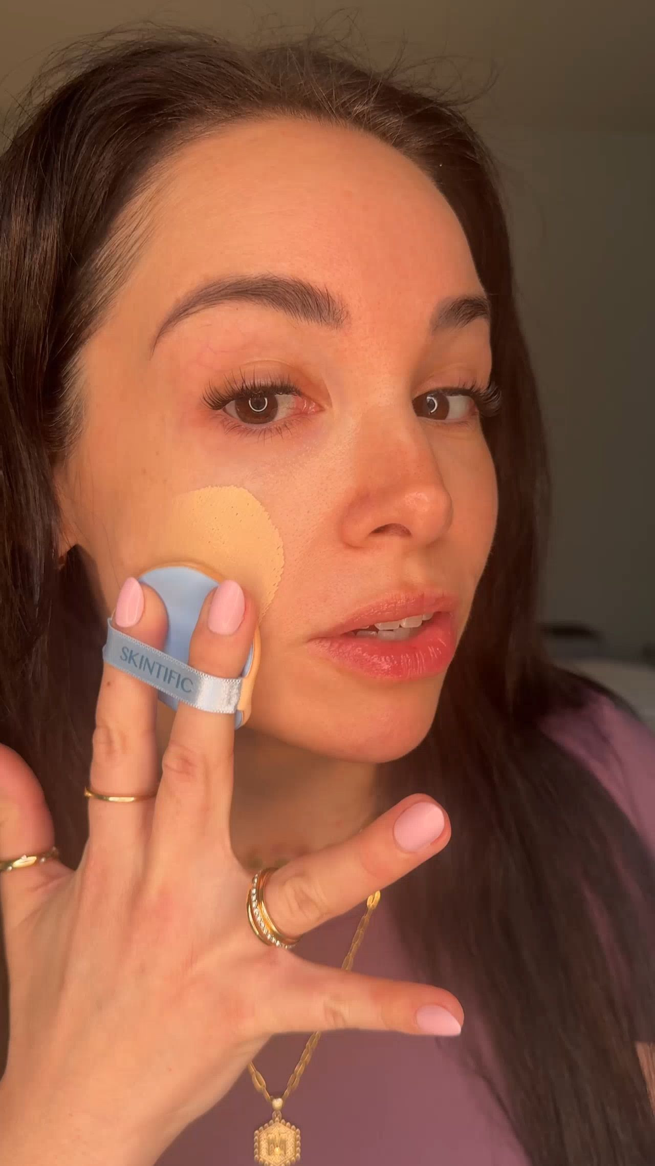 Matte foundation that doesn’t settle into fine lines is rare… but this cushion somehow keeps everything smooth and blurred without that dry, creasy look. My skin still looks like skin — just a little more perfected.
#skintific #cushionfoundation #matureskinmakeup #beautyfinds #makeuproutine  

 #LTKBeauty
