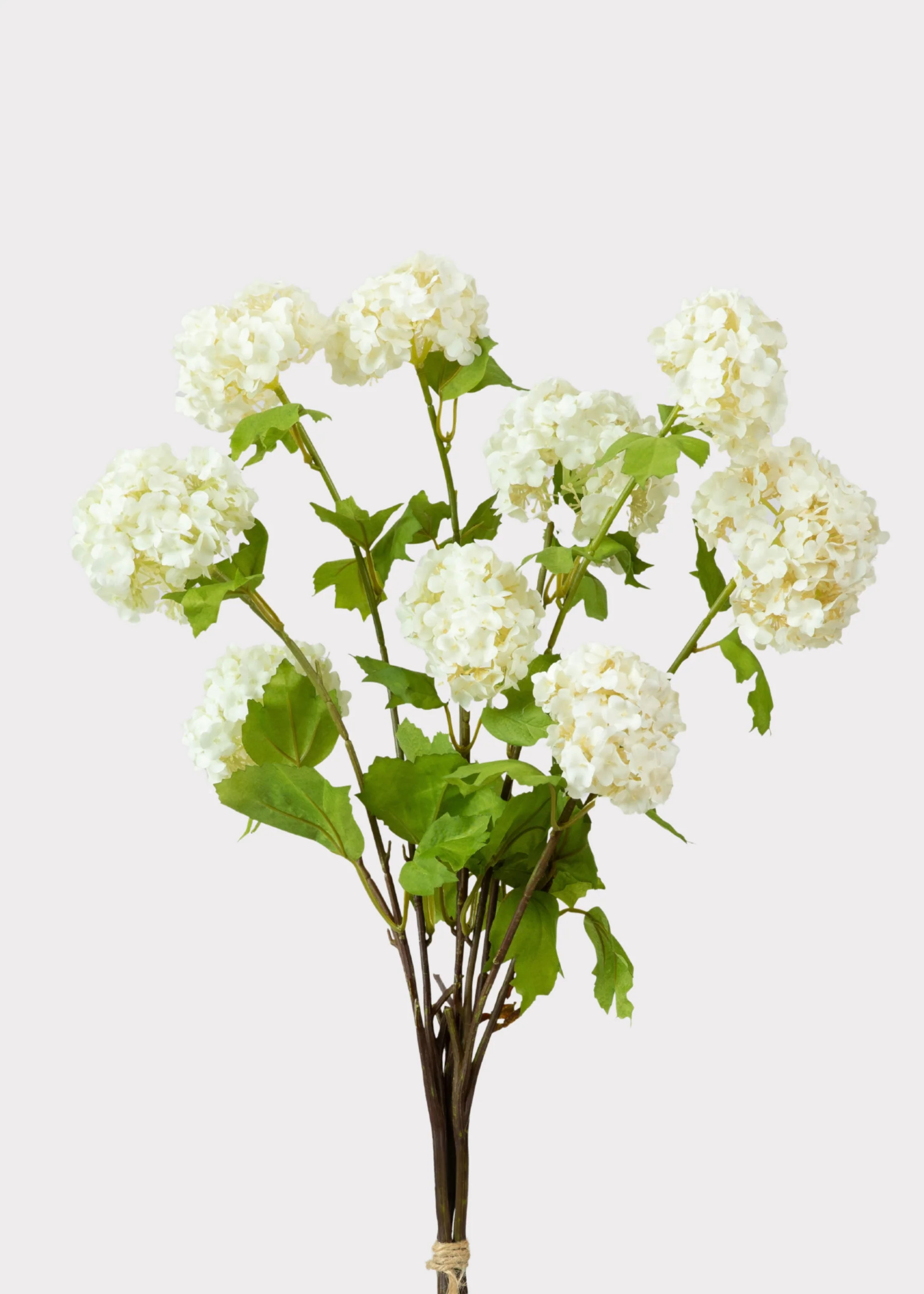 Fake Snowball Flower Bundle in White - 31 | Afloral