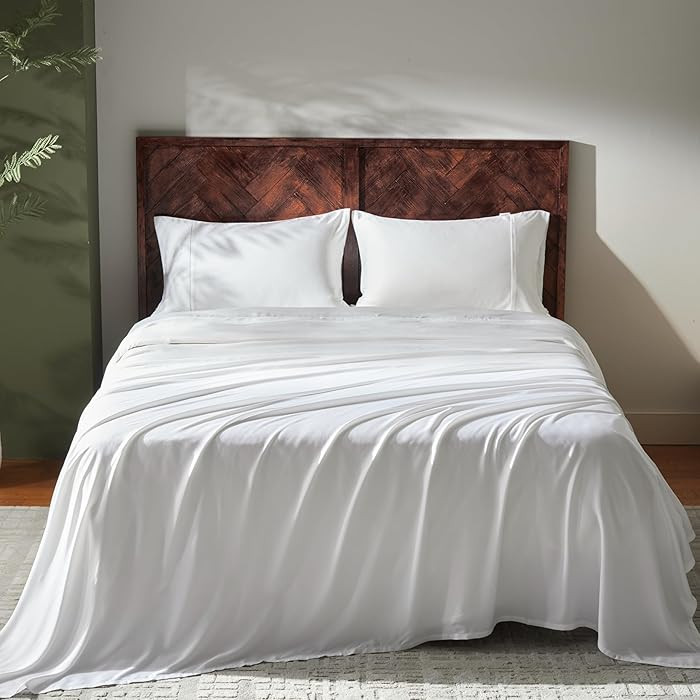 GOKOTTA King Size Sheets Set 4 Pcs,100% Rayon Derived from Bamboo,Cooling Sheets King Size for Ho... | Amazon (US)