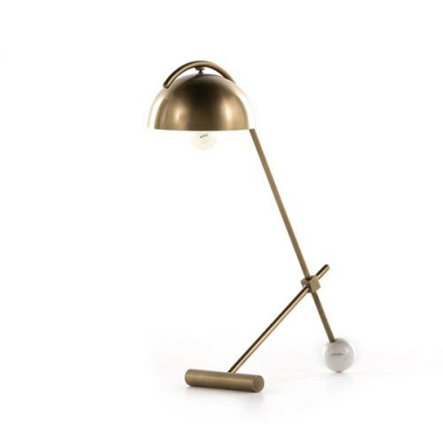 Four Hands Becker Table Lamp Charcoal And White | Gracious Style