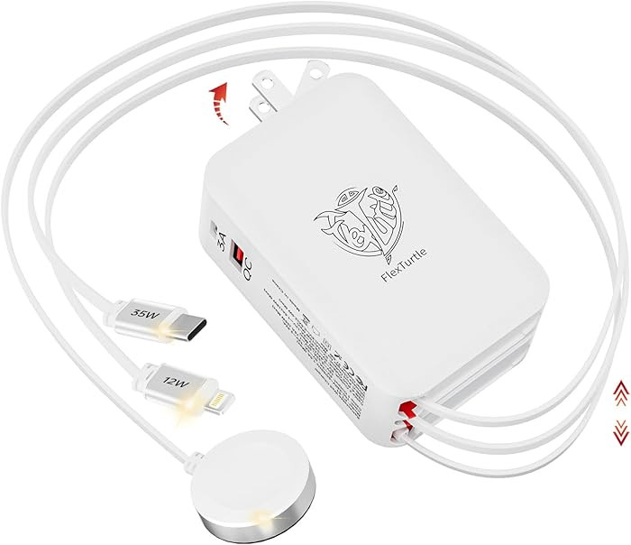 Retractable Apple Watch Charger, 5 in 1 Travel Charging Station for Apple Devices, Retractable Ch... | Amazon (US)