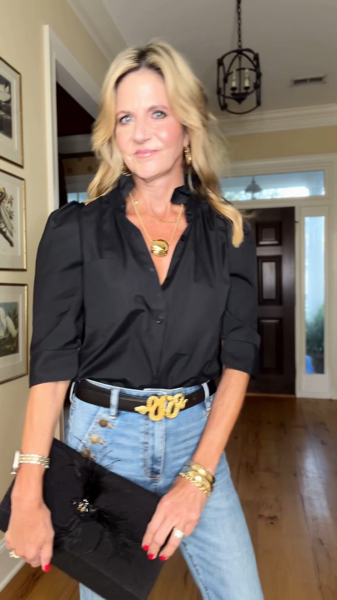 Date night OOTN! Linking similar tops. I went up one size in the jeans. Shoes are TTS! This adorable bag with the beta fish on it is on sale!

#LTKootd #LTKOver40 #LTKSaleAlert
