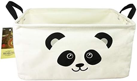 HUNRUNG Rectangle Storage Basket Cute Canvas Organizer Bin for Pet/Kids Toys, Books, Clothes Perf... | Amazon (US)