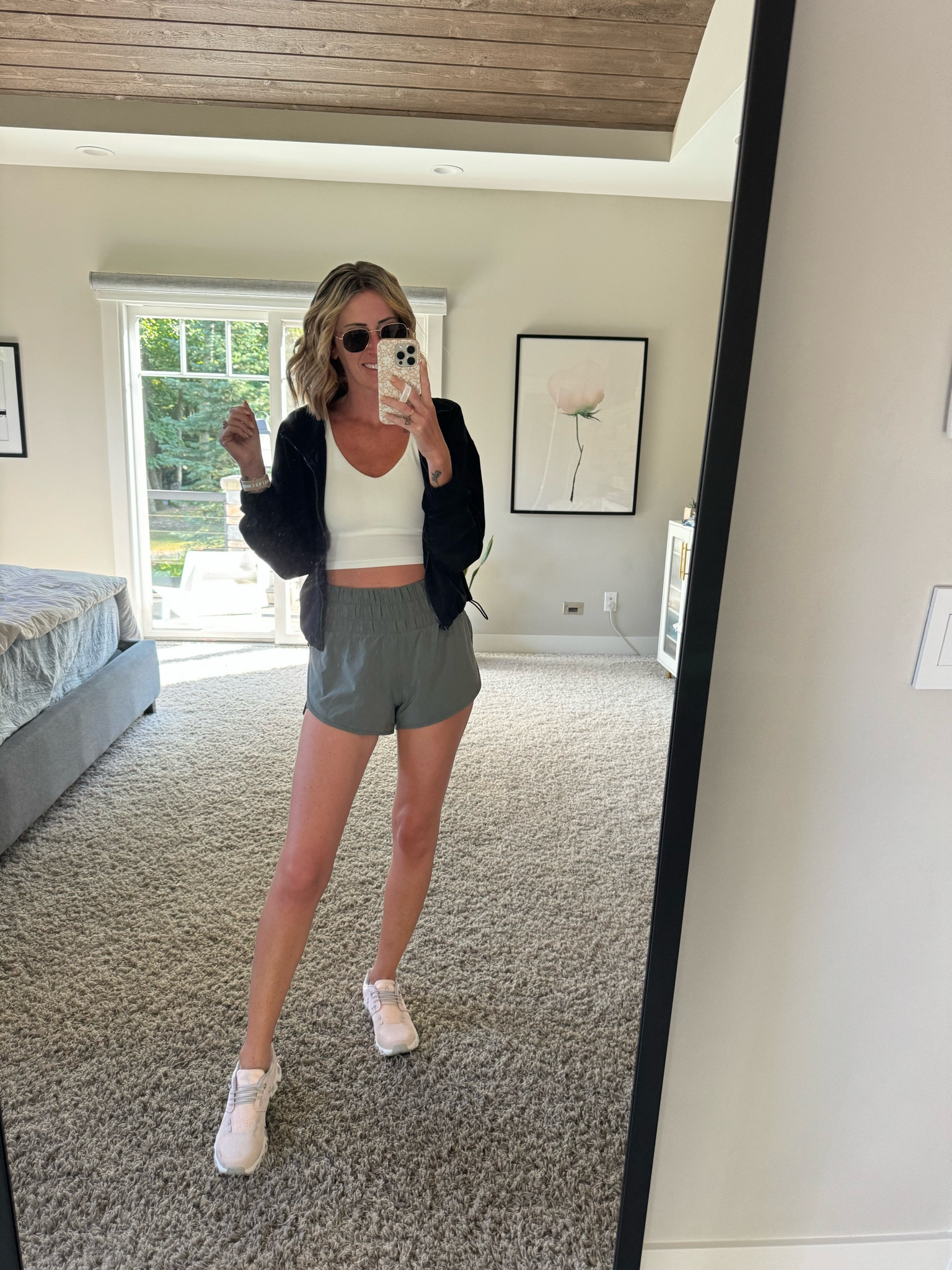 Shorts for soccer moms and working out with a wide waistband 
Free people look for less 