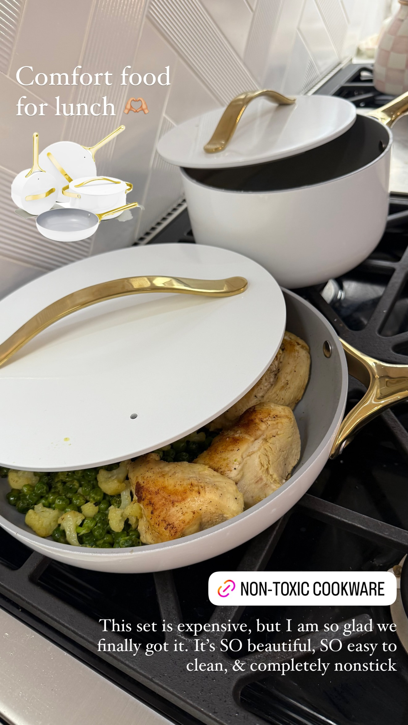 This set is expensive, but I am so glad we finally got it. It's SO beautiful, SO easy to clean & completely nonstick. 🤍✨ 

 #LTKHome