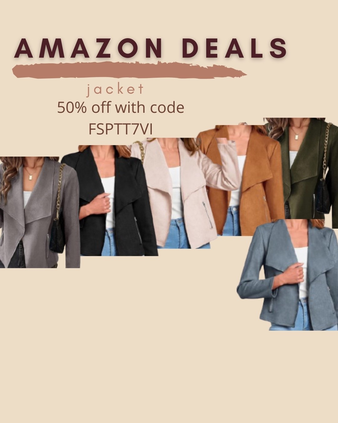 $18 ends 8/11

Amazon fashion
Amazon deals
Faux suede jacket
Moto jacket
Fall outerwear

#LTKSaleAlert