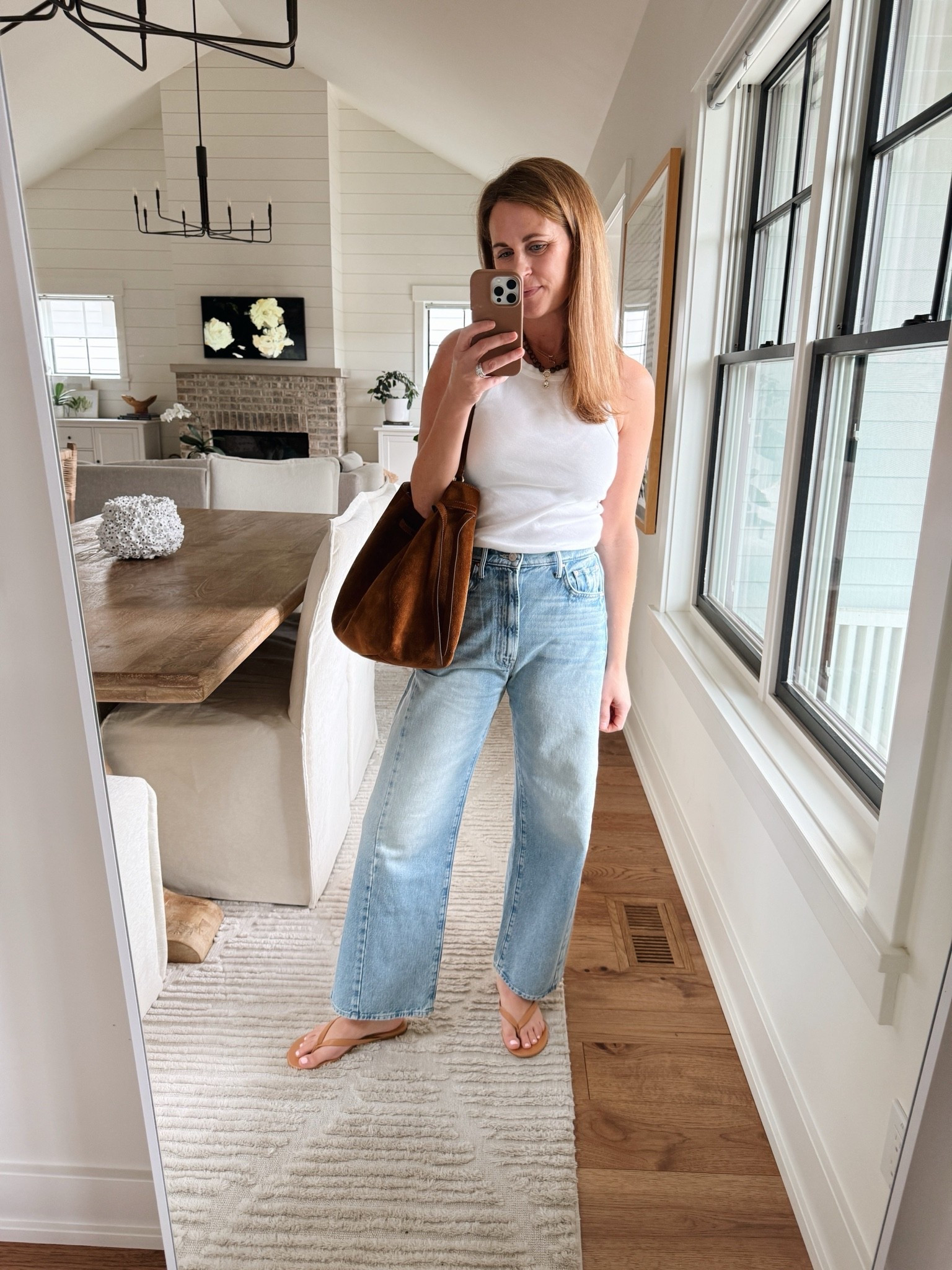 Tank size small
Jeans I went up a size to 26

#LTKootd #LTKdayinmylife #LTKgrwm