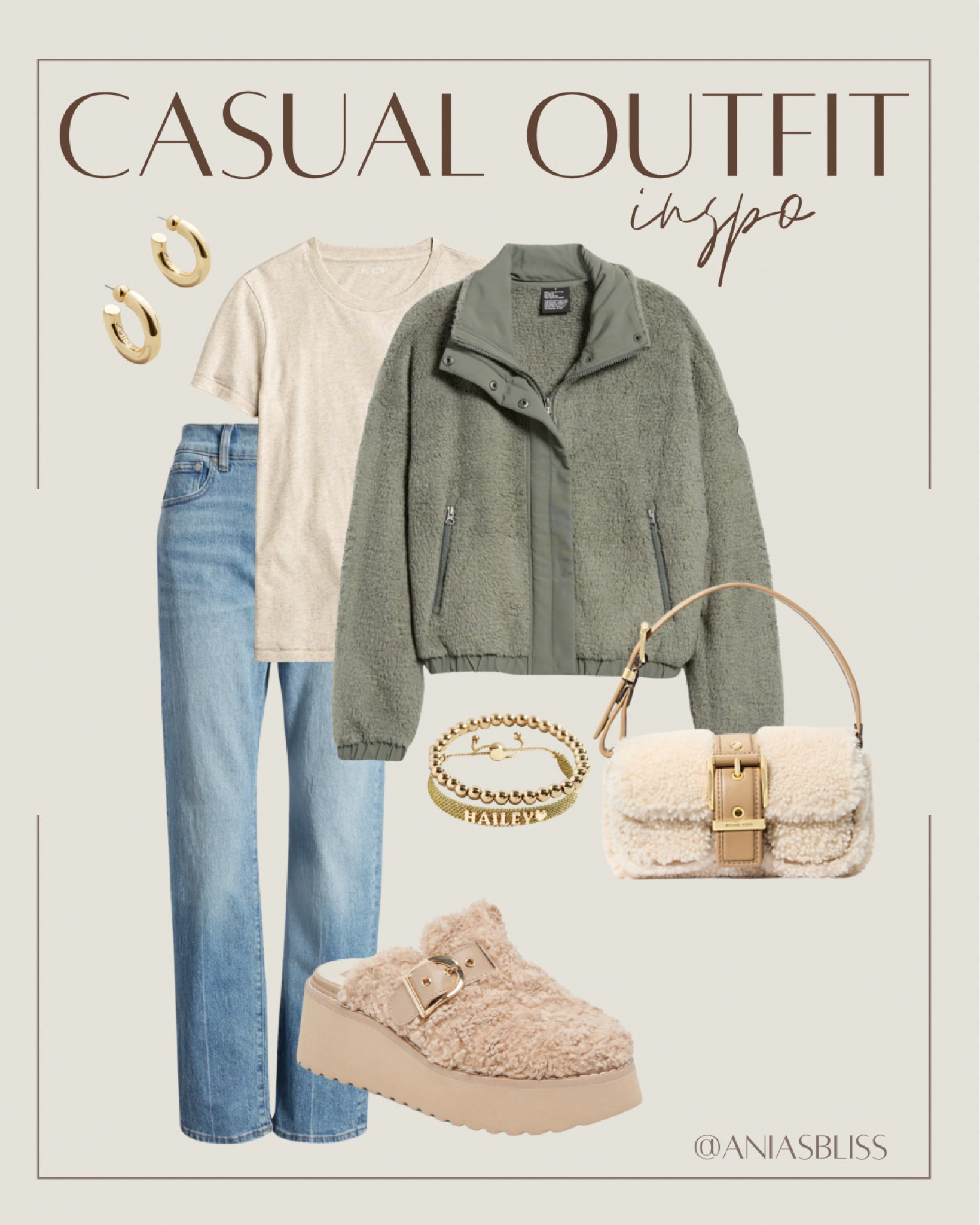 Casual fall outfit, cozy outfit, Sherpa shoes, Sherpa bag 

#LTKShoeCrush #LTKSeasonal #LTKStyleTip
