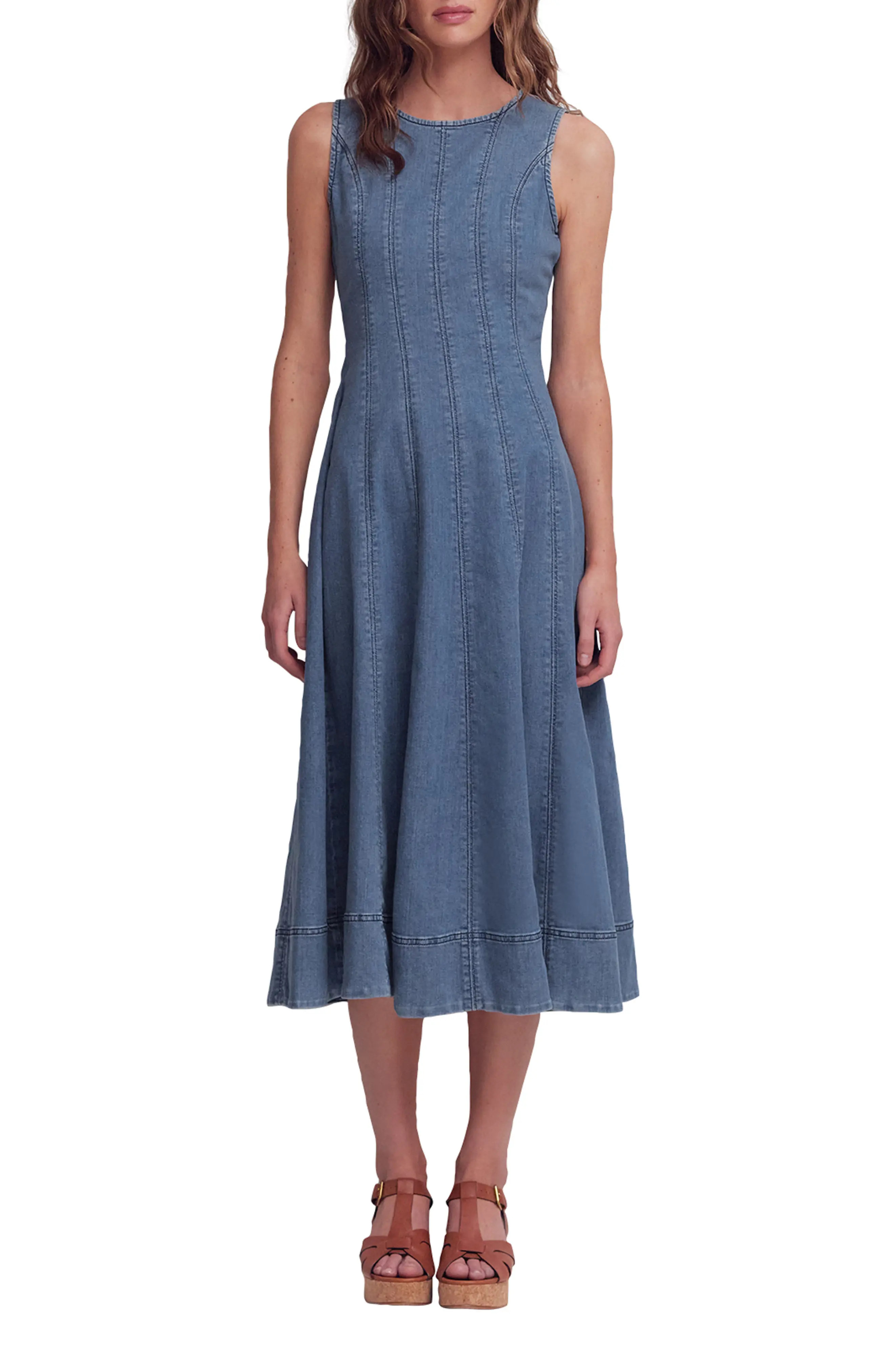 Boden Annet Denim Midi Dress (Women) | Nordstrom | Nordstrom