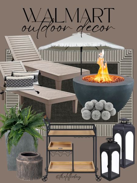 Walmart outdoor decor! LOTS on sale including the loungers, fire pit, and planter!✨

Patio. Outdoor decor. Walmart home. Walmart finds. Concrete fire pit. Fire balls. Loungers. 

#LTKstyletip #LTKhome #LTKsalealert