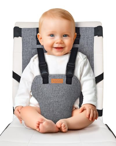 liuliuby Compact Travel High Chair | Portable High Chair for Baby | Baby Travel Essential Harness Seat | Must Haves for Vacations, Restaurants, Family Visits with Babies | Portable Highchair Seat | Amazon (US)