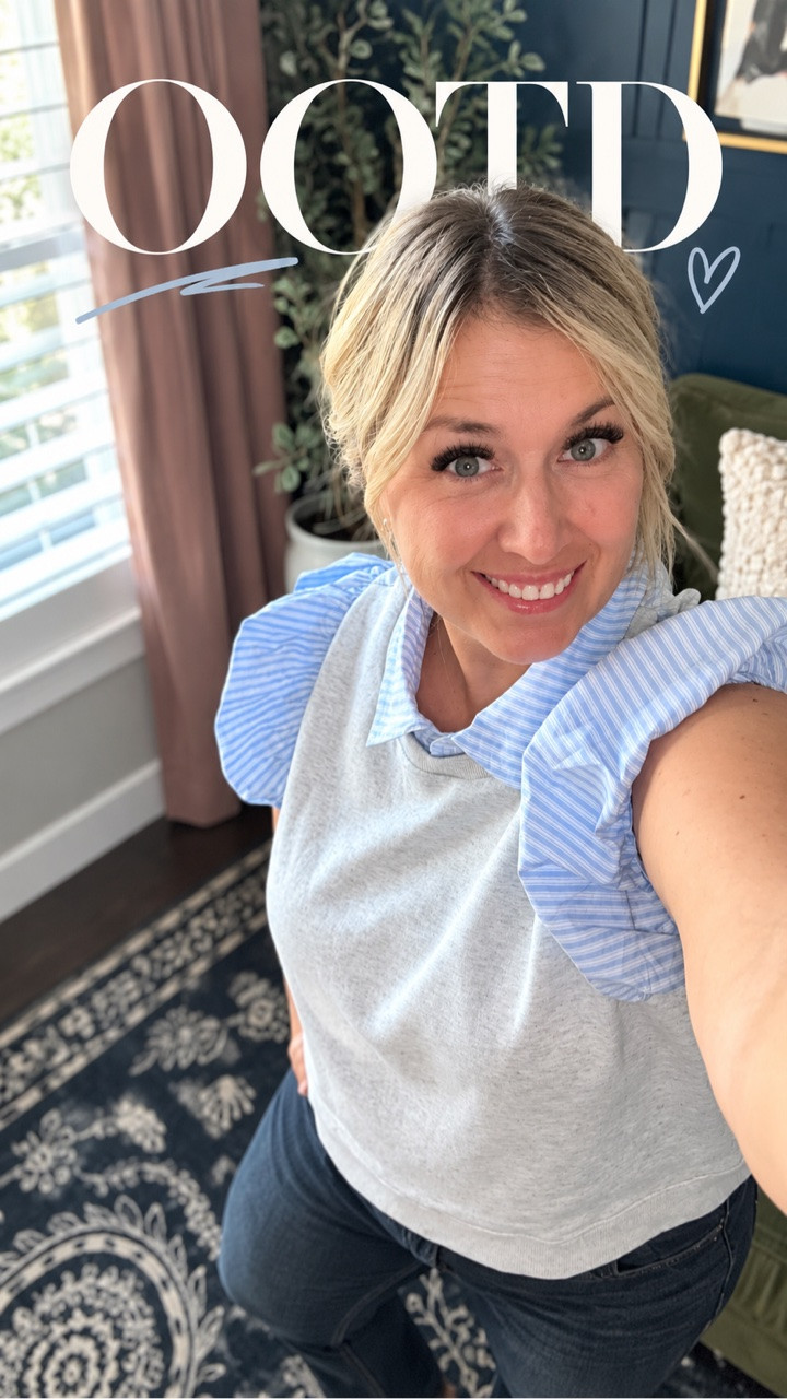 Easy OOTD for midsize women over 50 🤍 I love mixing feminine details with everyday denim for a look that feels comfortable, flattering, and put together.

Top: @anthropology
Jeans: @ae
Shoes: @samedelman

A simple midlife outfit I’d wear again and again.

#MidsizeStyle #Over50Style #MidlifeStyle #MidsizeFashion #OOTDOver50 #WomenOver50Style #EverydayOutfit #CasualStyle #AnthropologieStyle #AmericanEagleJeans #SamEdelman