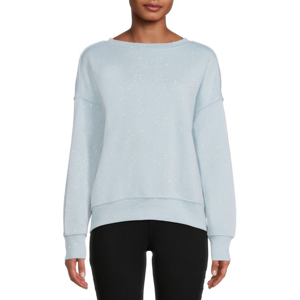 No Boundaries Juniors’ Splatter Sweatshirt - Walmart.com | Walmart (US)