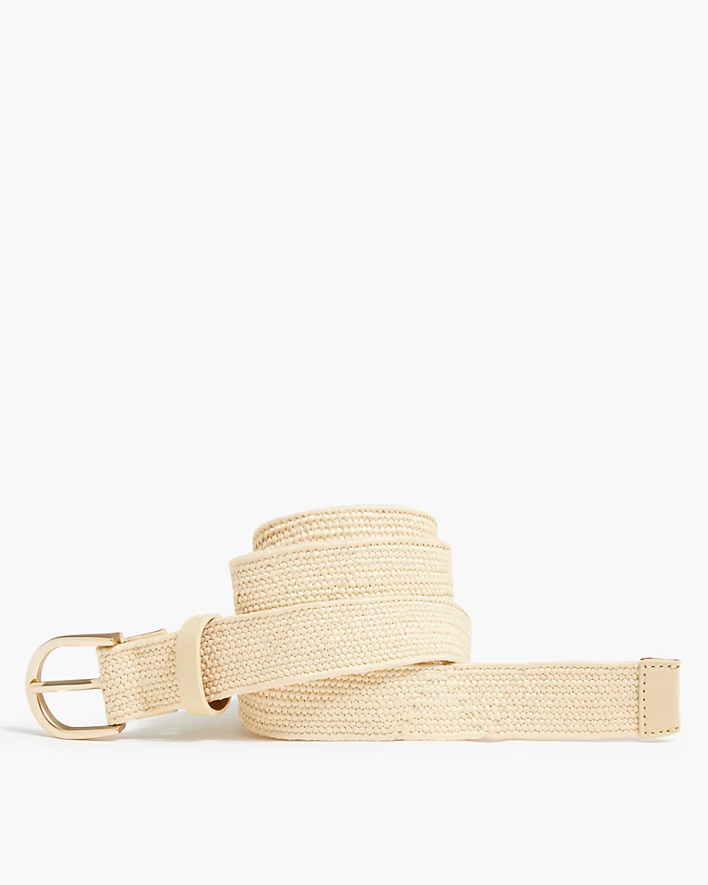 Stretchy slim straw waist belt | J.Crew Factory