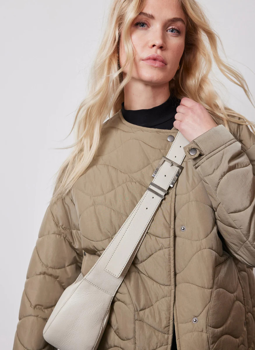 Cream Leather Sling Bag | Mint Velvet