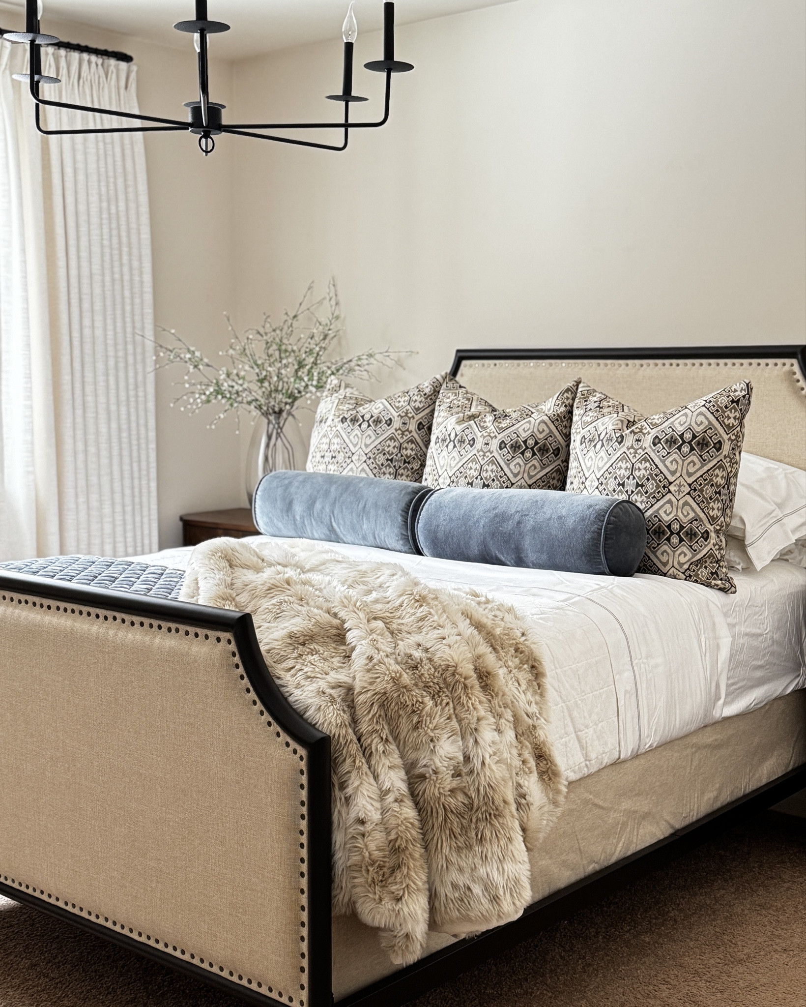 Guest bedroom refresh sneak peek! 

I’m sharing the current status of the bedroom before the final layers are added. The bed, pillows, and faux fur throw  set the foundation, with lighting, rug, mirror, and decor still to come. 

Sharing the pieces I’ve styled so far because beautiful spaces don’t happen all at once.  Great design happens over time! 

I shopped high/low without sacrificing quality.  Products from Target, Wayfair, TwoPages, and Pottery Barn  

#LTKSaleAlert #LTKstorytime