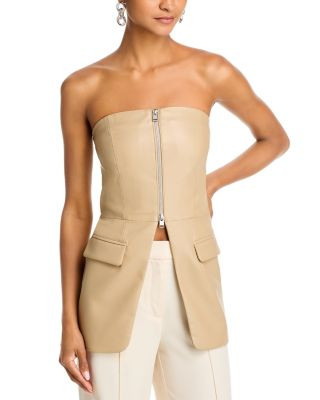 Avani Faux Leather Top | Bloomingdale's (US)