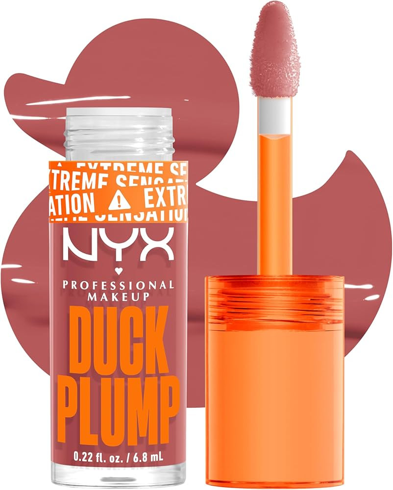 NYX PROFESSIONAL MAKEUP Duck Plump High Pigment Lip Gloss, Lip Plumper Gloss with Spicy Ginger - ... | Amazon (US)