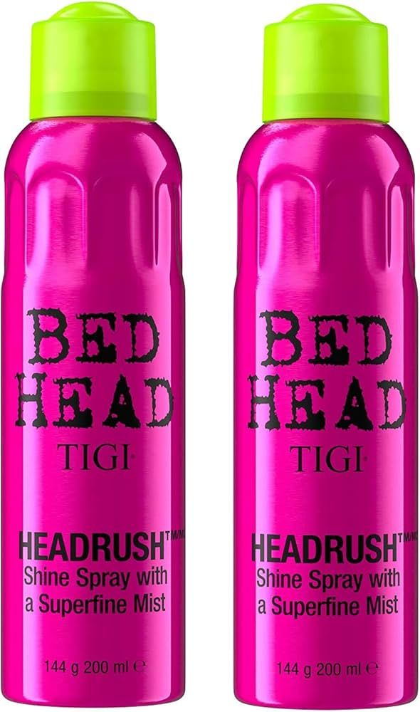 TIGI Unisex Bed Head Headrush Shine Mist Hair Spray, 5.3 Ounce (Pack of 2) | Amazon (US)