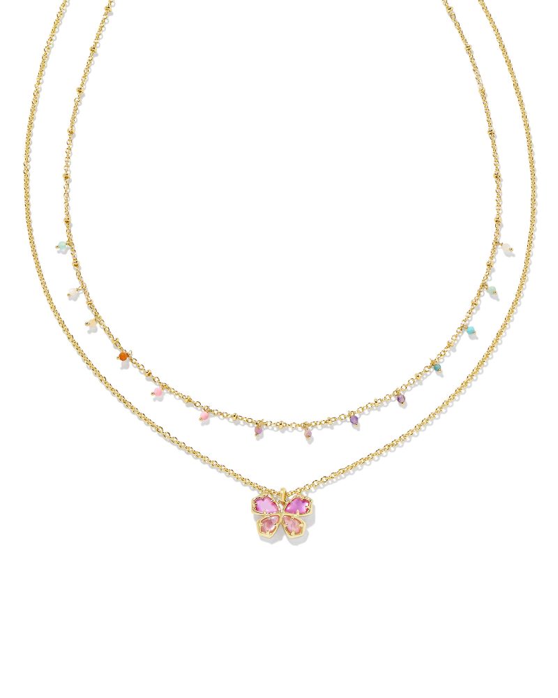 Mae Butterfly Necklace Layering Set of 2 | Kendra Scott