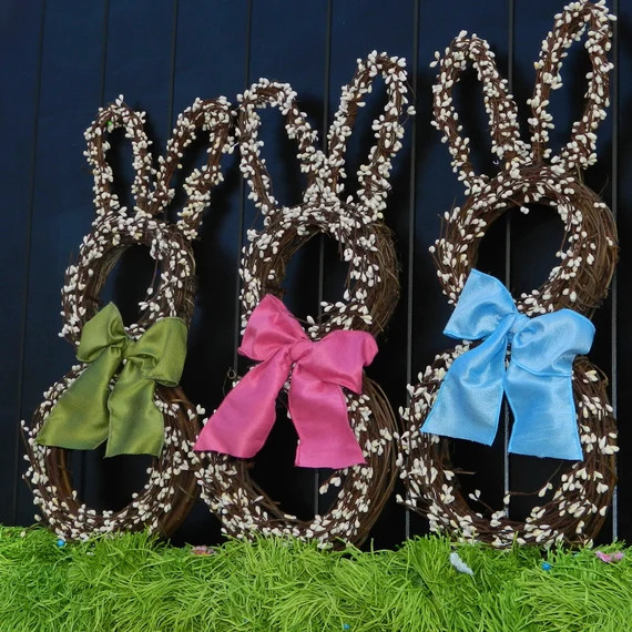 Bunny Door Hanger  Easter Door Hanger  Easter Wreath  | Etsy | Etsy (US)