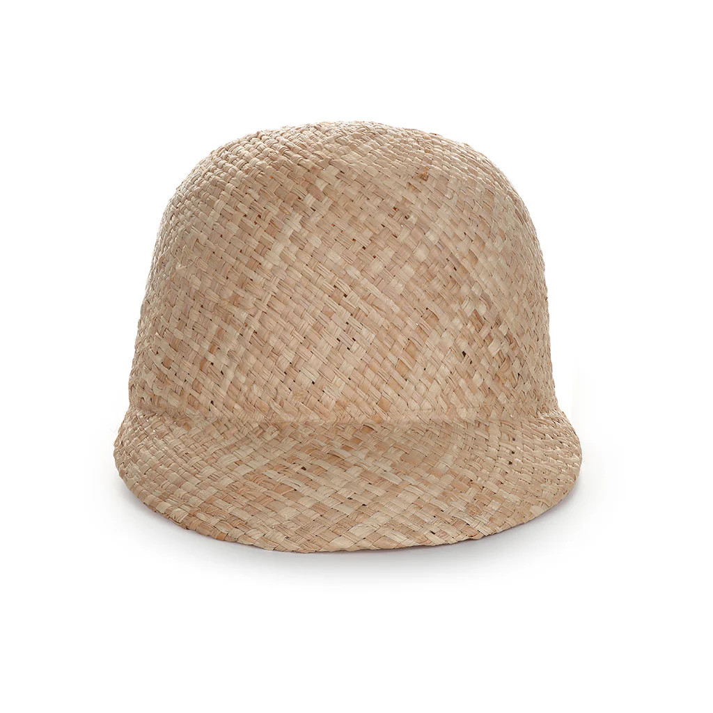 Malibu - Raffia Straw Ball Cap | Helen Jon