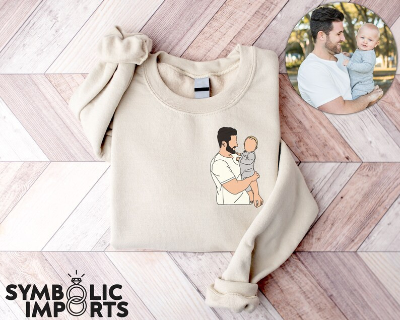 Father's Day Gift from Daughter family portrait Shirt, fathers day shirt, personalized dad gift, ... | Etsy (US)