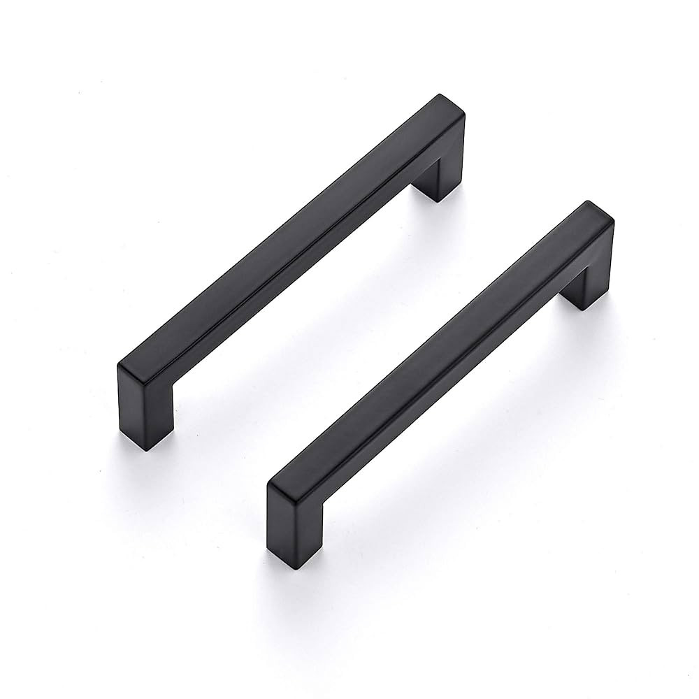 Ravinte 30 Pack 5 Inch Kitchen Square Cabinet Handles Matte Black Pulls Drawer Hardware for Cabin... | Amazon (US)
