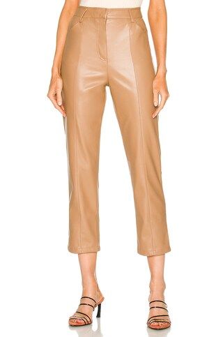 LBLC The Label Jen Vegan Leather Trousers in Cognac from Revolve.com | Revolve Clothing (Global)