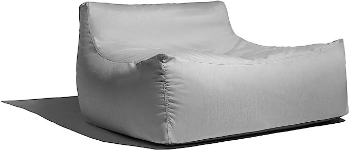 Jaxx Lavista Outdoor Bean Bag Loveseat / Modern Patio Sofa, Sunbrella, Granite | Amazon (US)