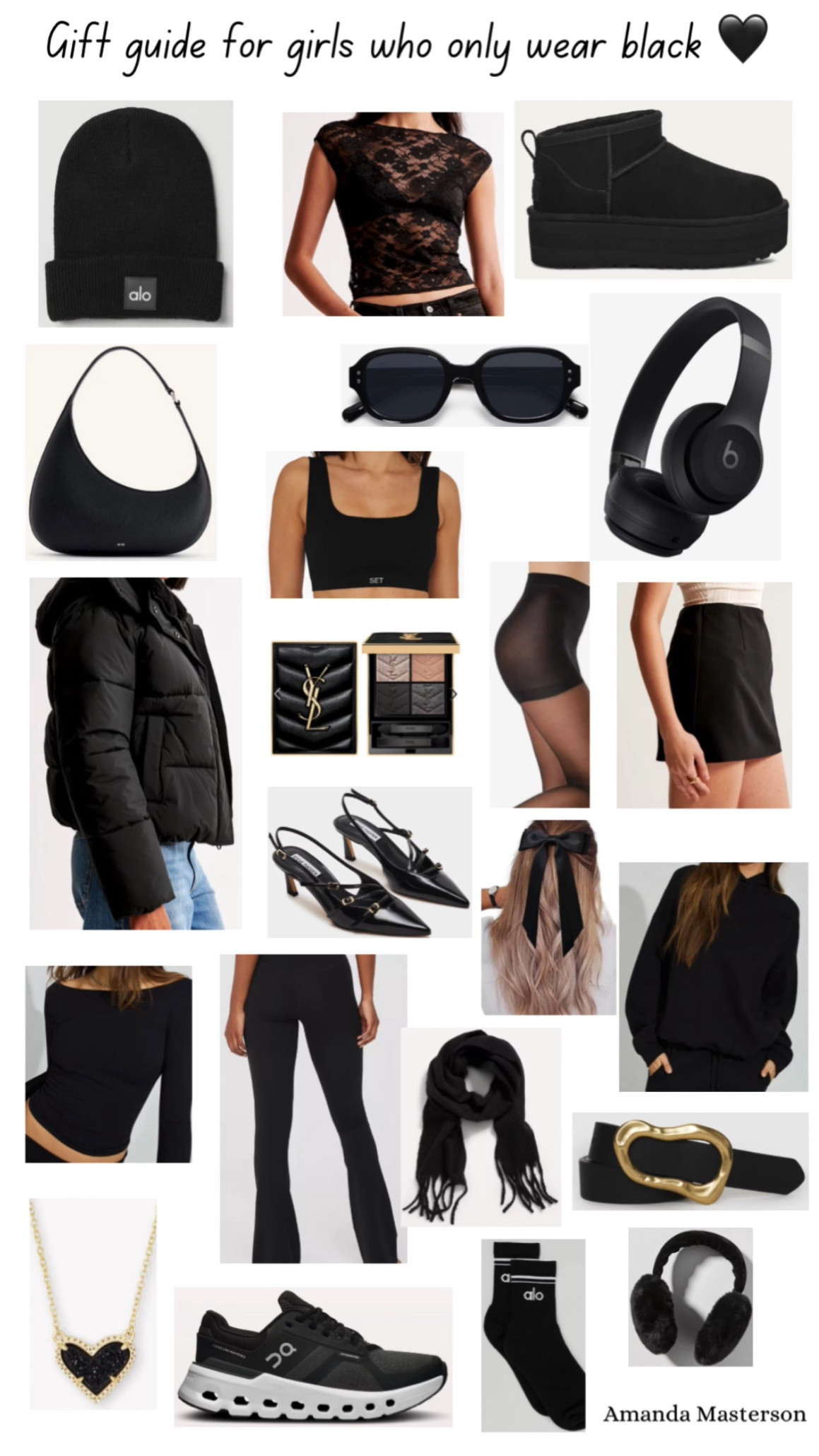 Gift Guide for the girls who only wear Black 🖤 

 #LTKGiftGuide #LTKHoliday #LTKSeasonal