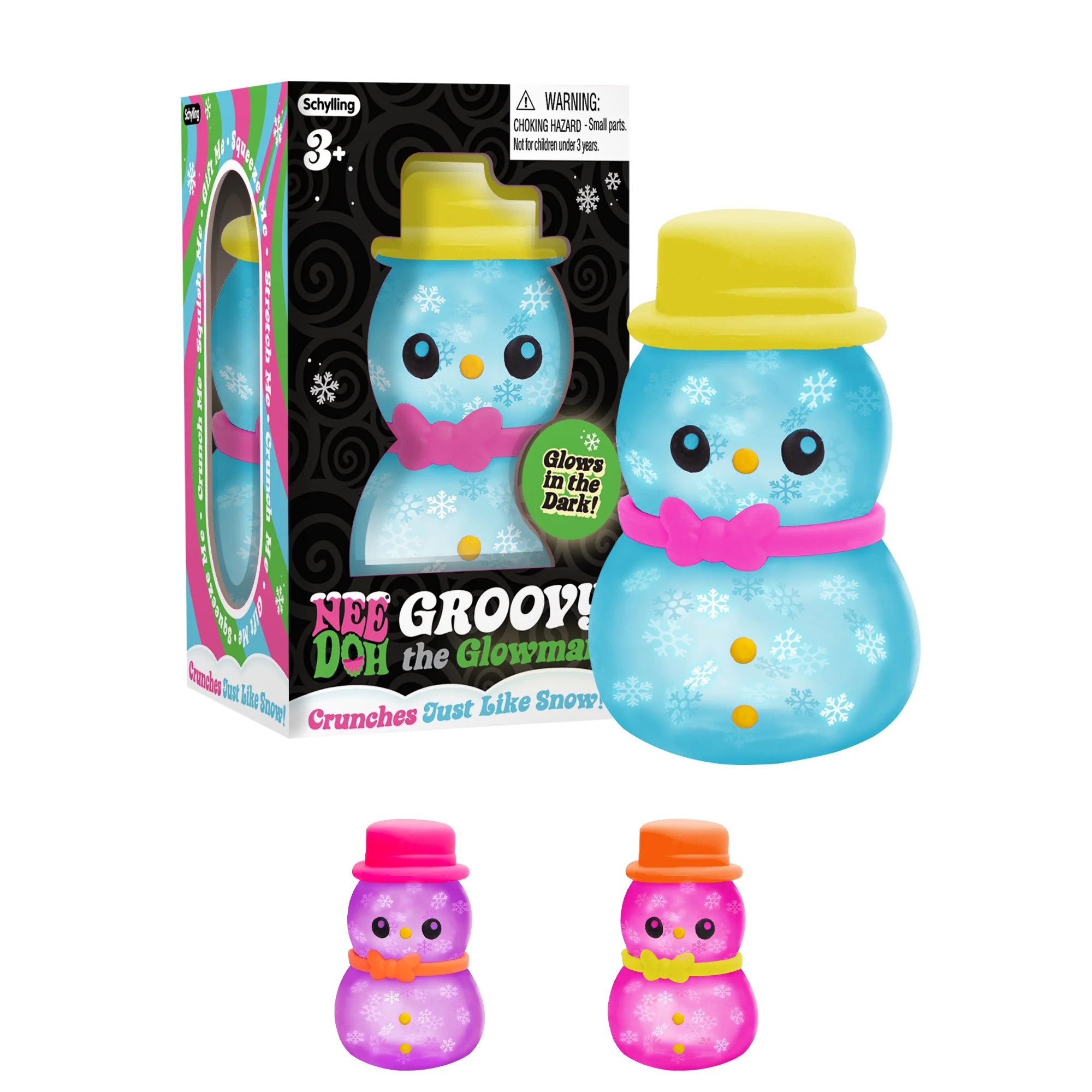 Needoh Groovy Glowman - Squishmas Novelty Stocking Stuffer, Children Ages 3+ | Walmart (US)