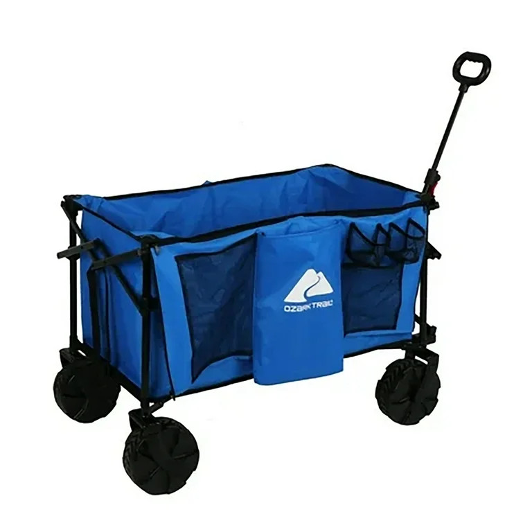 Ozark Trail All-Terrain Big Bucket Cart Wagon, Blue | Walmart (US)