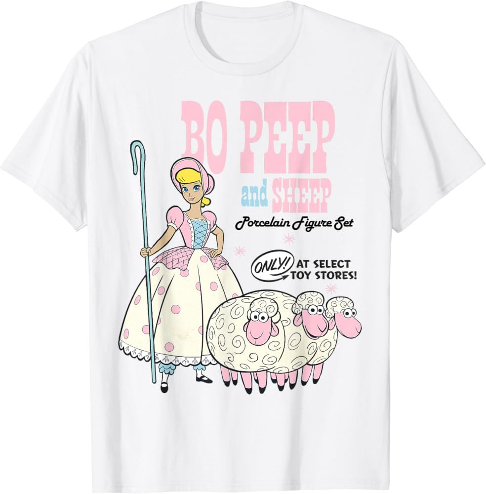 Disney Pixar Toy Story 4 Bo Peep and Sheep Advertisement T-Shirt | Amazon (US)
