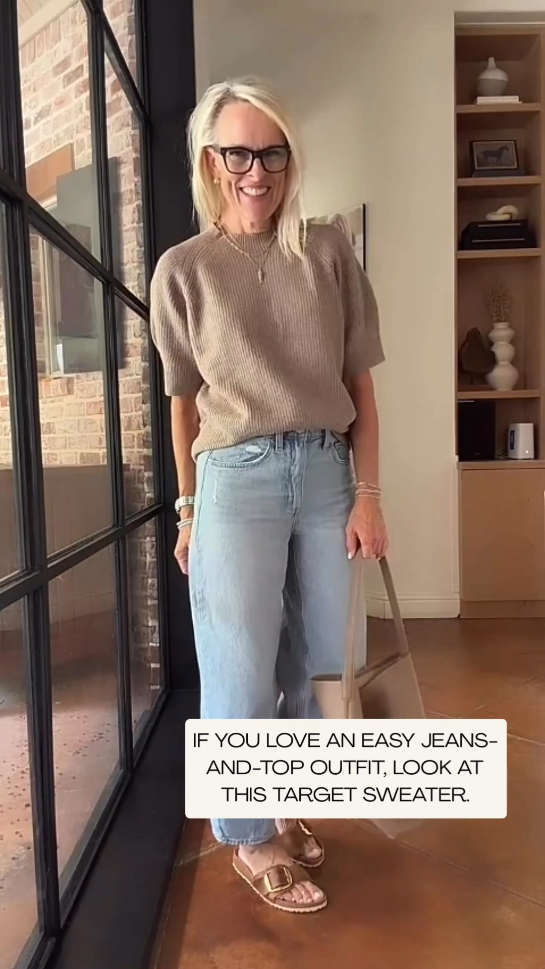 This Target short-sleeve ribbed sweater is one of those easy pieces I can see myself wearing on repeat. It feels cozy but looks a little more polished than a basic tee, and I love it with these relaxed jeans for an effortless everyday outfit. 🤎

💡 LTK MADE EASY
❤️ Heart = Support my posts!
🔖 Save = Get sale & restock alerts
📋 Lists = Keep favorites organized
📲 Share = Send lists and products to a friend. Hello, Christmas List!
💬 Comment = Ask me anything about what I’m wearing.:-)

#LTKootd #LTKSeasonal #LTKOver40